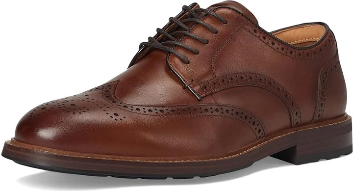 Florsheim Anthem Wing Tip Oxford Men's Shoes Brown : 7 W (3E), Leather - Image 5