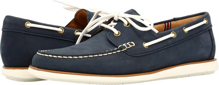 Florsheim Atlantic Moc Toe Boat Shoe Mens Oxford 95 DM US Navy