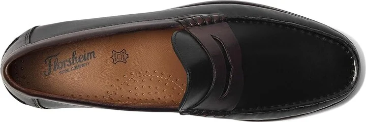 Florsheim Berkley Flex Penny Loafer Men's Shoes Black/Brown : 9 N (B), Leather - Image 2