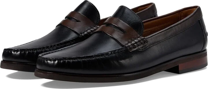 Florsheim Berkley Flex Penny Loafer Men's Shoes Black/Brown : 9 N (B), Leather