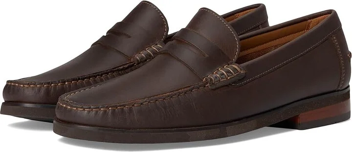 Florsheim Berkley Flex Penny Loafer Men's Shoes Brown Crazy Horse : 9 N (B), Leather