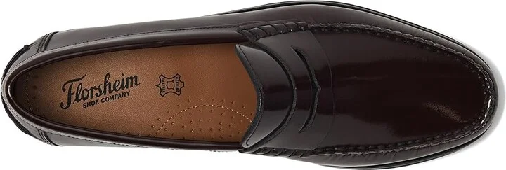 Florsheim Berkley Flex Penny Loafer Men's Shoes Burgundy : 9 N (B), Leather - Image 2