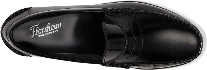 Florsheim Berkley Penny Loafer Men's Slip on Shoes Black : 9.5 B (N), Leather - Image 3