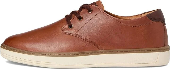 Florsheim Caper Plain Toe Sneaker Oxford Men's Slip on Shoes Cognac : 12 W (3E), Leather/Rubber - Image 6