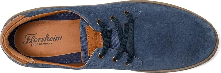 Florsheim Caper Plain Toe Sneaker Oxford Men's Slip on Shoes Navy : 9 M (D), Leather/Rubber - Image 2