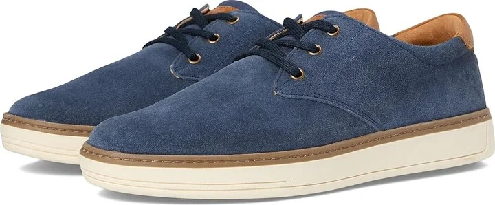 Florsheim Caper Plain Toe Sneaker Oxford Men's Slip on Shoes Navy : 9 M (D), Leather/Rubber