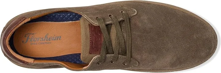 Florsheim Caper Plain Toe Sneaker Oxford Men's Slip on Shoes Olive : 11 W (3E), Leather/Rubber - Image 2