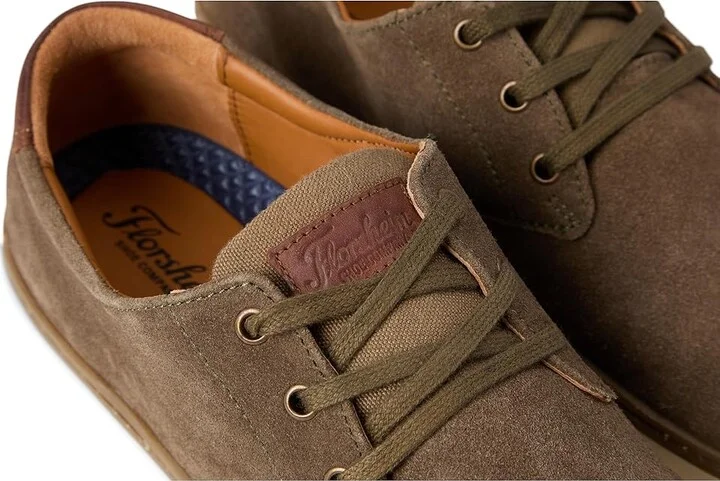Florsheim Caper Plain Toe Sneaker Oxford Men's Slip on Shoes Olive : 11 W (3E), Leather/Rubber - Image 7