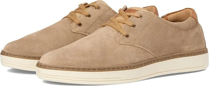 Florsheim Caper Plain Toe Sneaker Oxford Men's Slip on Shoes Sand : 9 M (D), Leather/Rubber