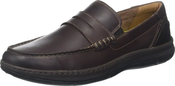 Florsheim Central Moc Toe Penny Leather Brown Crazy Horse 13 M (D)