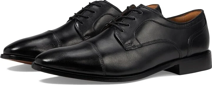 Florsheim Conetta Cap Toe Oxford Men's Lace Up Wing Tip Shoes Black : 10.5 M (D), Lace/Leather