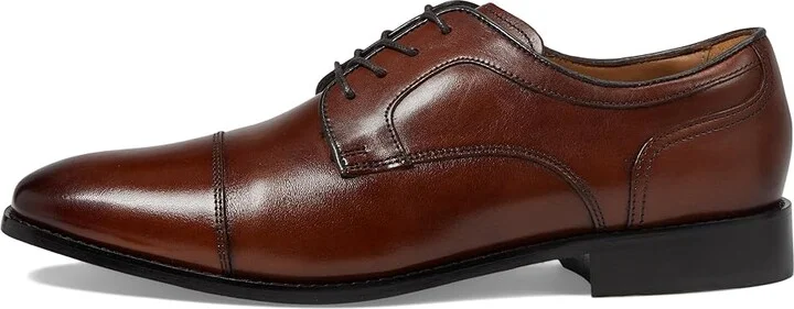 Florsheim Conetta Cap Toe Oxford Men's Lace Up Wing Tip Shoes Cognac : 7 M (D), Lace/Leather - Image 6