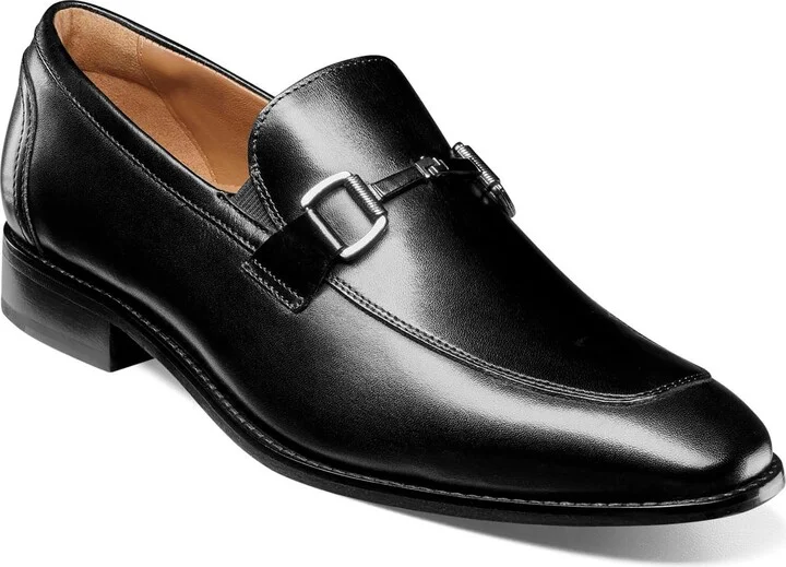 Florsheim Conetta Moc Toe Bit Slip-On Loafer Black 9 W (3E)