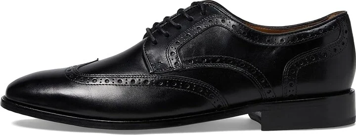 Florsheim Conetta Wing Tip Oxford Men's Lace Up Wing Tip Shoes Black : 10.5 M (D), Leather - Image 6