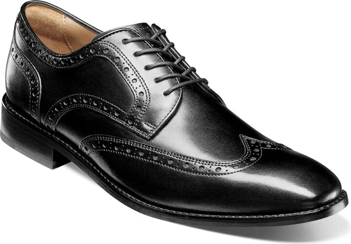 Florsheim Conetta Wingtip Oxford Mens Oxford 75 2E US Black