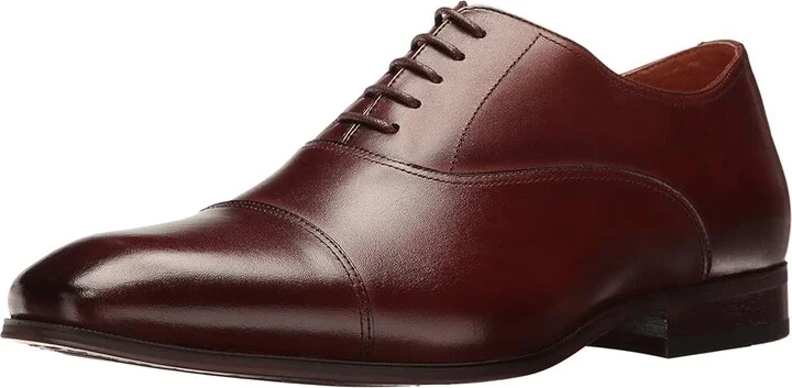 Florsheim Corbetta Cap Toe Oxford Men's Lace up casual Shoes Cognac Smooth : 7 D (M), Full Grain leather - Image 2