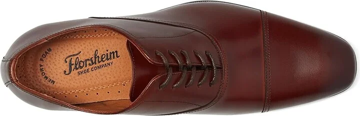 Florsheim Corbetta Cap Toe Oxford Men's Lace up casual Shoes Cognac Smooth : 7 D (M), Full Grain leather - Image 3