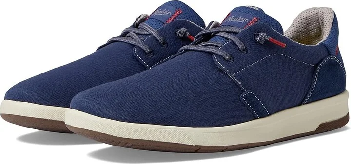 Florsheim Crossover Canvas Elastic Lace Slip-On Sneaker Men's Shoes Navy Canvas : 7.5 M (D)