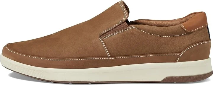 Florsheim Crossover Double Gore Slip-On Men's Shoes Mushroom : 7.5 W (3E), Leather - Image 6