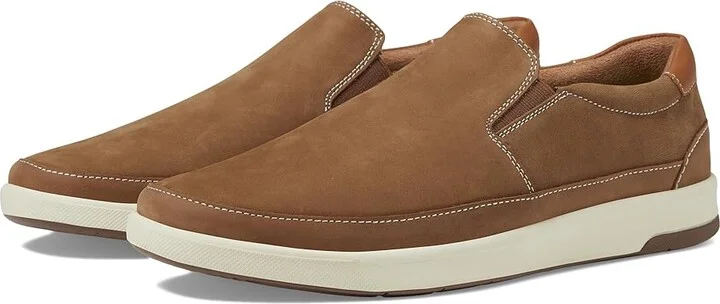 Florsheim Crossover Double Gore Slip-On Men's Shoes Mushroom : 7.5 W (3E), Leather