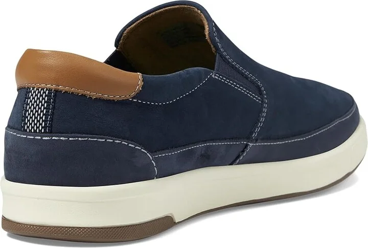 Florsheim Crossover Double Gore Slip-On Men's Shoes Navy : 10.5 M (D), Leather - Image 4