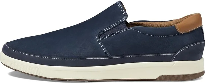 Florsheim Crossover Double Gore Slip-On Men's Shoes Navy : 10.5 M (D), Leather - Image 6