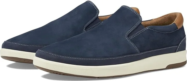 Florsheim Crossover Double Gore Slip-On Men's Shoes Navy : 10.5 M (D), Leather