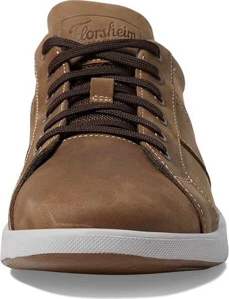 Florsheim Crossover Lace to Toe Casual Sneaker Men's Shoes Mushroom Crazy Horse : 7 M (D), Leather - Image 5