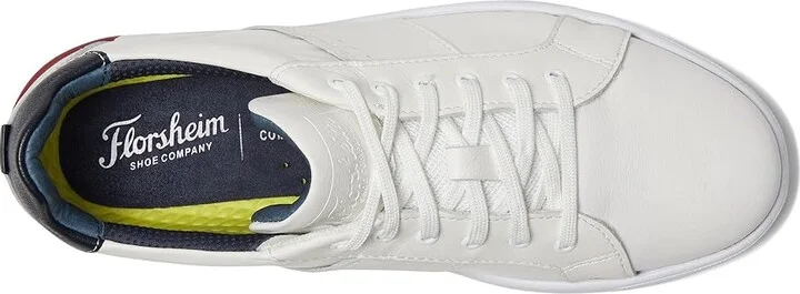 Florsheim Crossover Lace to Toe Casual Sneaker Men's Shoes White Milled Smooth : 7 M (D), Leather - Image 2