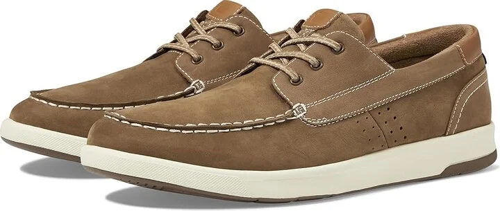 Florsheim Crossover Moc Toe Boat Shoes Men's Shoes Mushroom : 7 M (D), Leather/Rubber