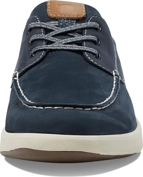 Florsheim Crossover Moc Toe Boat Shoes Men's Shoes Navy : 7 W (3E), Leather/Rubber - Image 5