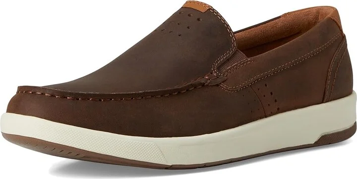 Florsheim Crossover Moc Toe Slip-On Men's Shoes Brown Pull Up : 11 W (3E), Leather - Image 5