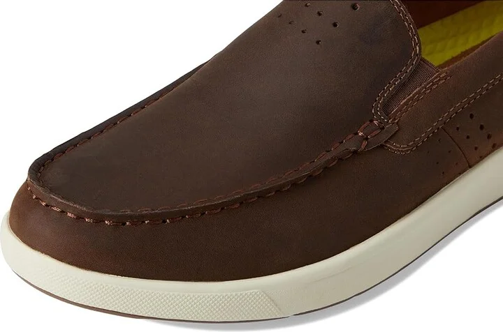 Florsheim Crossover Moc Toe Slip-On Men's Shoes Brown Pull Up : 11 W (3E), Leather - Image 7