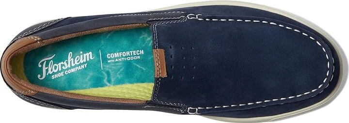 Florsheim Crossover Moc Toe Slip-On Men's Shoes Navy : 8.5 M (D), Leather - Image 2