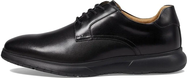 Florsheim Dash Plain Toe Oxford Men's Lace Up Wing Tip Shoes Black : 10 W (3E), Leather - Image 6