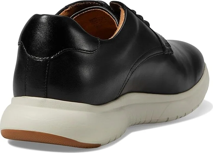 Florsheim Dash Plain Toe Oxford Men's Lace Up Wing Tip Shoes Black w/ White Sole : 7.5 M (D), Leather - Image 4
