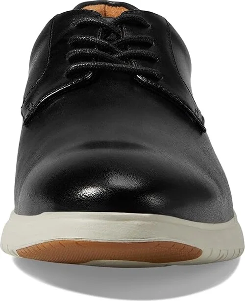 Florsheim Dash Plain Toe Oxford Men's Lace Up Wing Tip Shoes Black w/ White Sole : 7.5 M (D), Leather - Image 5