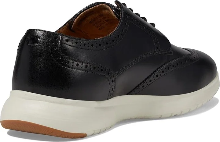 Florsheim Dash Wing Tip Sneaker Sole Oxford Men's Shoes Black Smooth Leather/White Sole : 9 M (D) - Image 4
