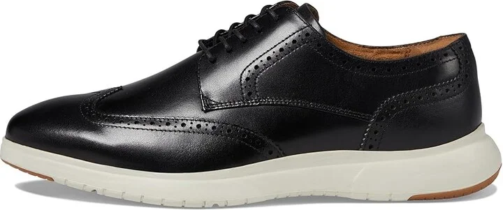 Florsheim Dash Wing Tip Sneaker Sole Oxford Men's Shoes Black Smooth Leather/White Sole : 9 M (D) - Image 6