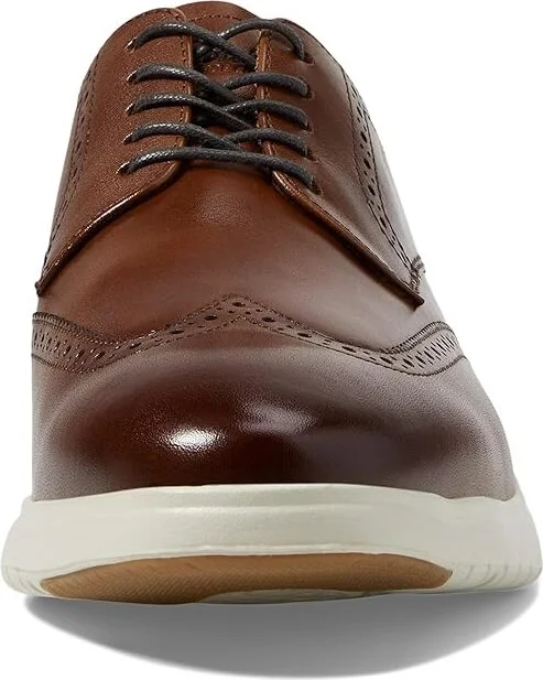 Florsheim Dash Wing Tip Sneaker Sole Oxford Men's Shoes Cognac Smooth Leather/White Sole : 9 M (D) - Image 5