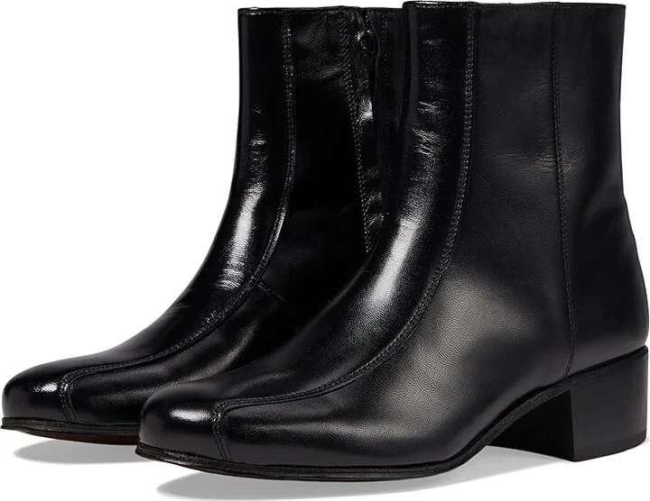 Florsheim Duke Men's Dress Zip Boots Black Cavello : 6 D (M), Leather