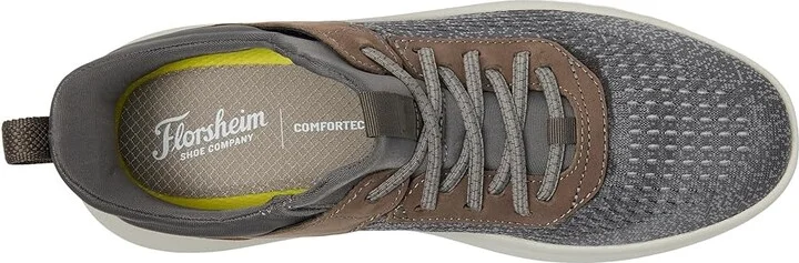 Florsheim Fleet Knit Elastic Lace Sneakers Men's Shoes Gray : 10 M (D), Leather - Image 2