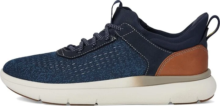 Florsheim Fleet Knit Elastic Lace Sneakers Men's Shoes Navy : 12 M (D), Leather - Image 6