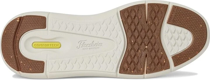 Florsheim Fleet Knit Elastic Lace Sneakers Men's Shoes Taupe : 7 W (3E), Leather - Image 3
