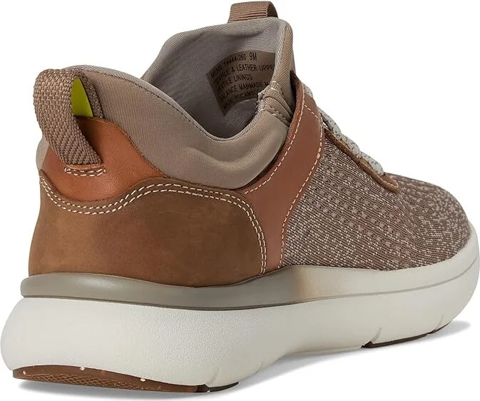 Florsheim Fleet Knit Elastic Lace Sneakers Men's Shoes Taupe : 7 W (3E), Leather - Image 4