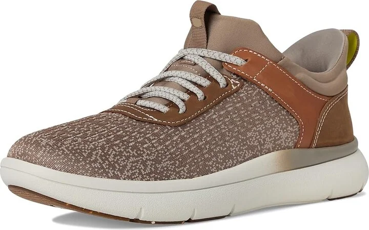 Florsheim Fleet Knit Elastic Lace Sneakers Men's Shoes Taupe : 7 W (3E), Leather - Image 5