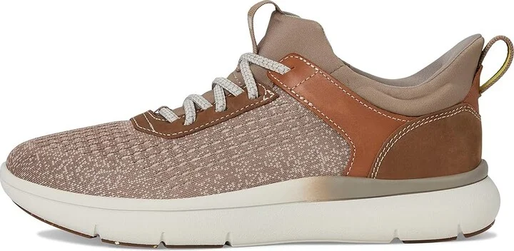 Florsheim Fleet Knit Elastic Lace Sneakers Men's Shoes Taupe : 7 W (3E), Leather - Image 6