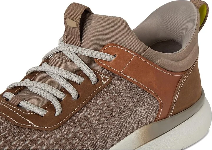 Florsheim Fleet Knit Elastic Lace Sneakers Men's Shoes Taupe : 7 W (3E), Leather - Image 7