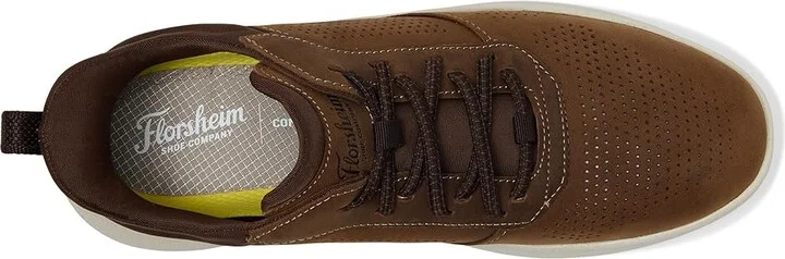 Florsheim Fleet Perf Toe Elastic Lace Sneakers Men's Shoes Brown Crazy Horse : 12 M (D), Leather - Image 2
