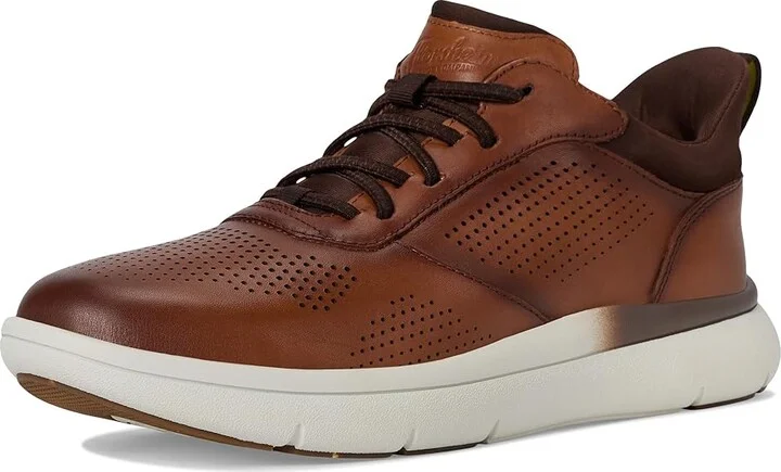 Florsheim Fleet Perf Toe Elastic Lace Sneakers Men's Shoes Cognac : 8 W (3E), Leather - Image 5